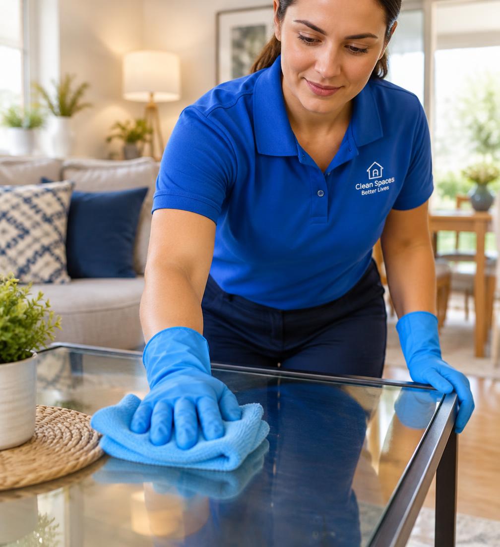 Cleaning professional at work (illustrative image)